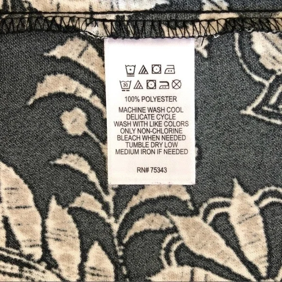 NY Artisan sleeveless dress floral paisley black white size 8 - Picture 9 of 10